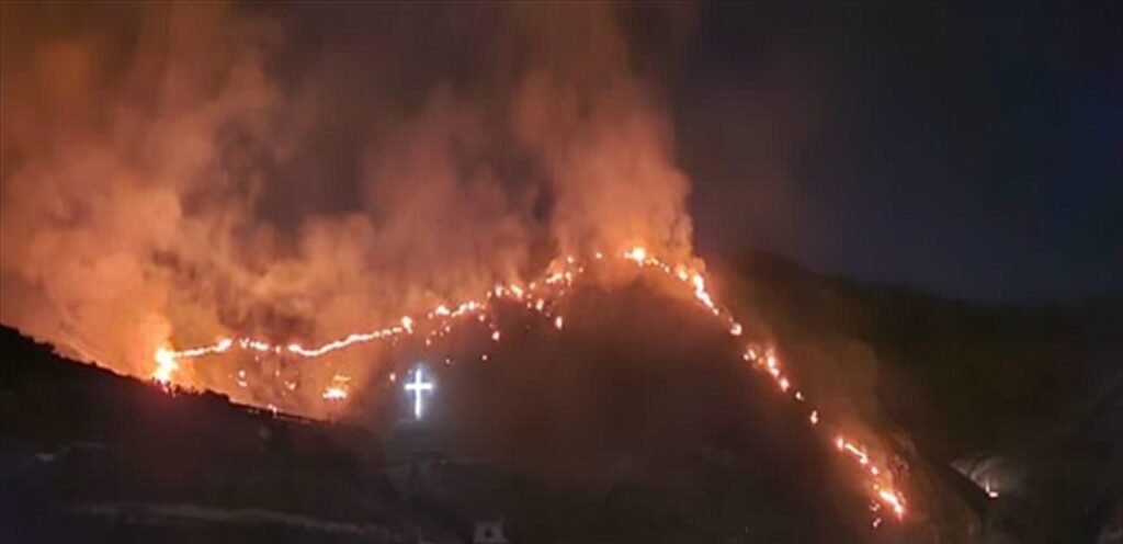 حريق كبير يلتهم جرود الفرزل – زحلة