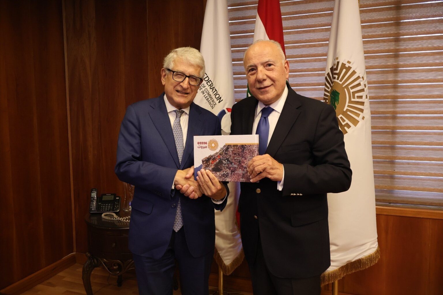 دبوسي بحث مع أبي حبيب فرص تمويل ودعم المشاريع الإنتاجية بالتعاون مع “كفالات”